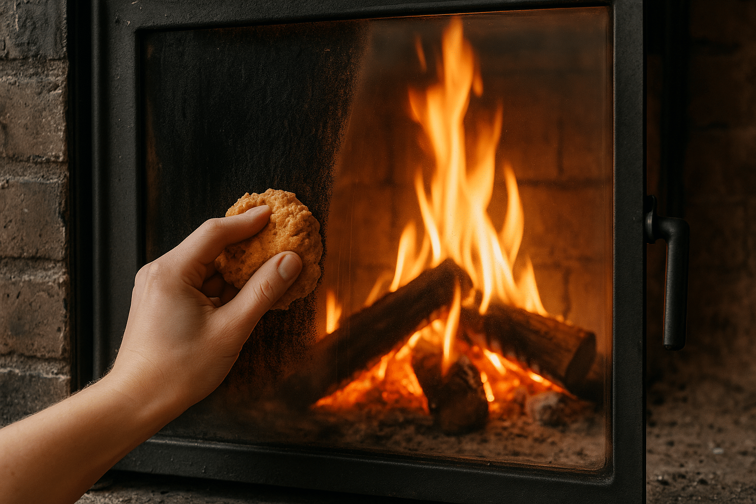 Cette astuce infaillible pour éliminer la suie sur la vitre d’insert de cheminée sans produits chimiques va vous étonner