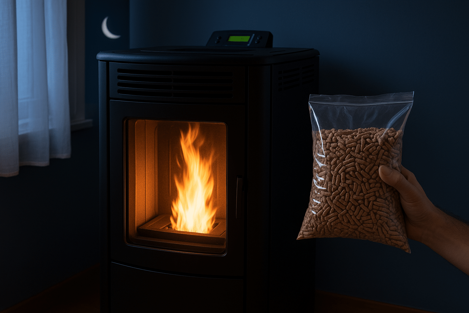 Astuce nocturne pour votre poêle à pellet : divisez la consommation sans perdre un degré de chaleur