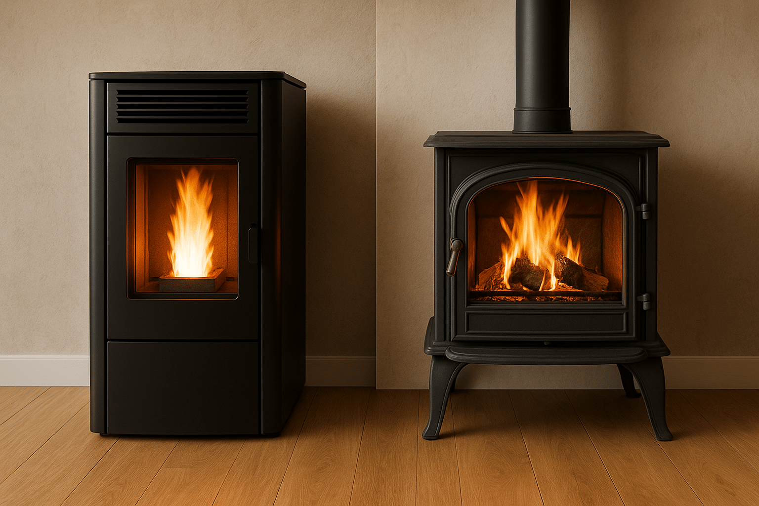 Poêle à pellets ou poêle à bois : avantages et inconvénients pour faire le meilleur choix