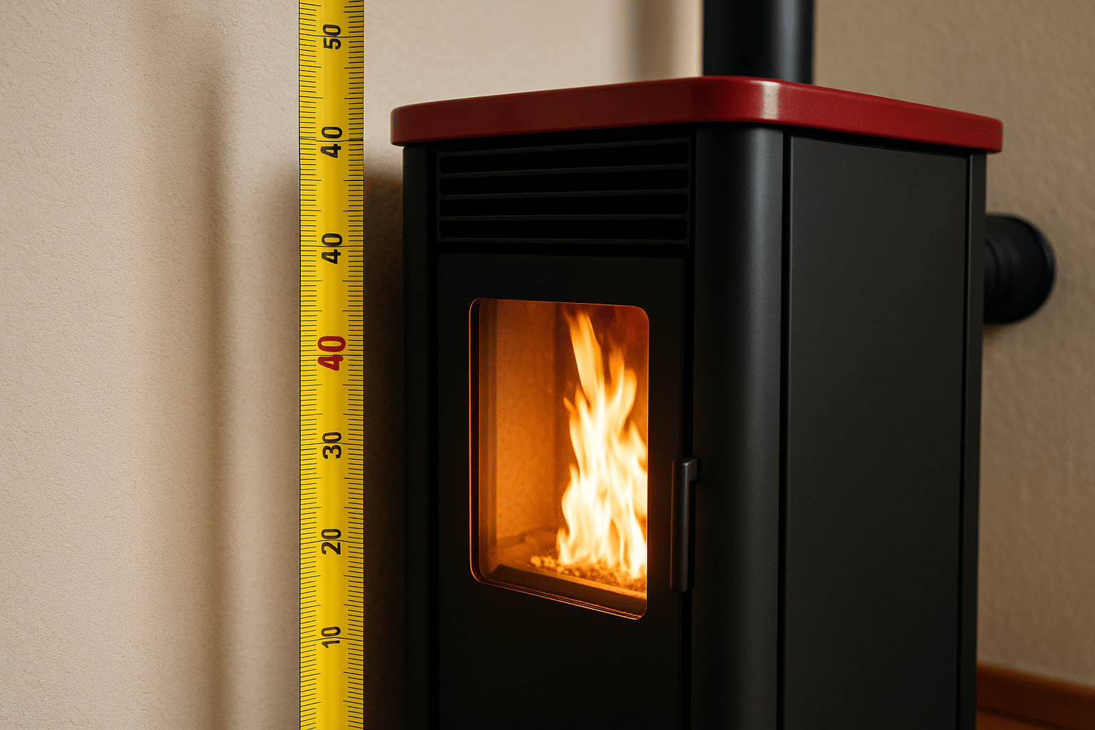 Distance critique entre le mur et votre poêle à bois ou pellet : le chiffre à vérifier d’urgence pour éviter l’incendie