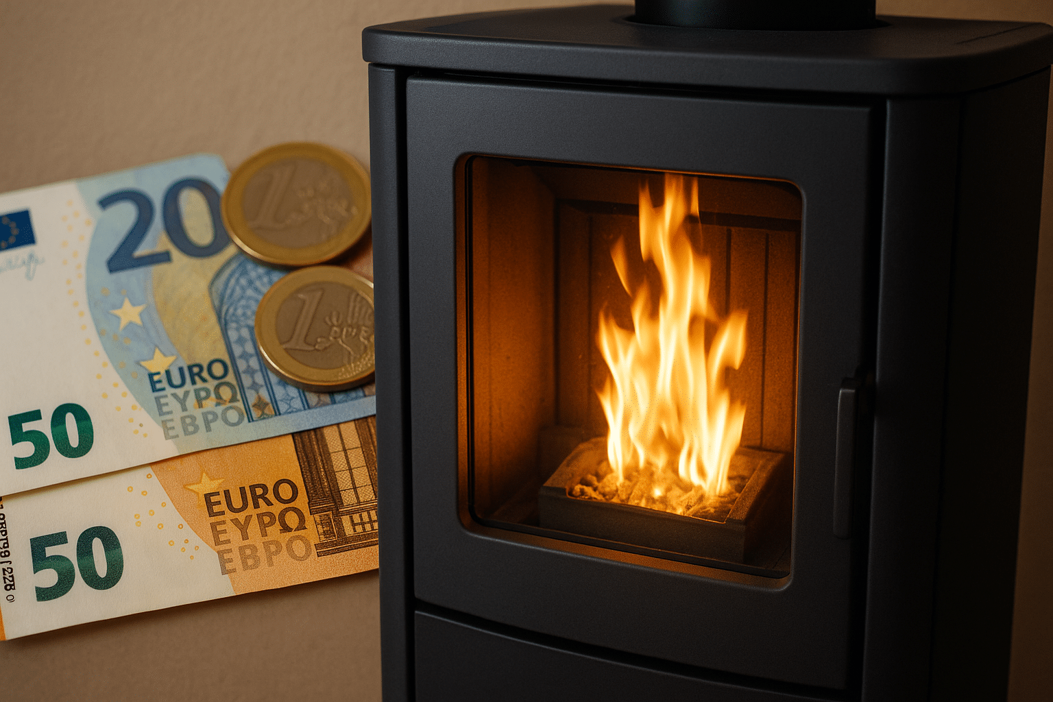 Le coût journalier d’un poêle à pellet en euros : la vérité qui choque