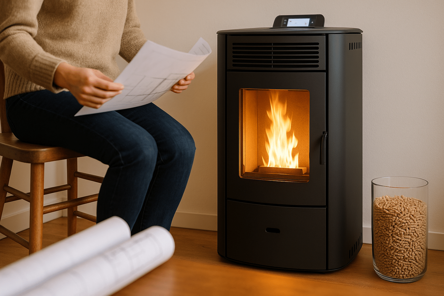 Puissance idéale : quel poêle à pellet pour chauffer efficacement une maison de 90 m² ?