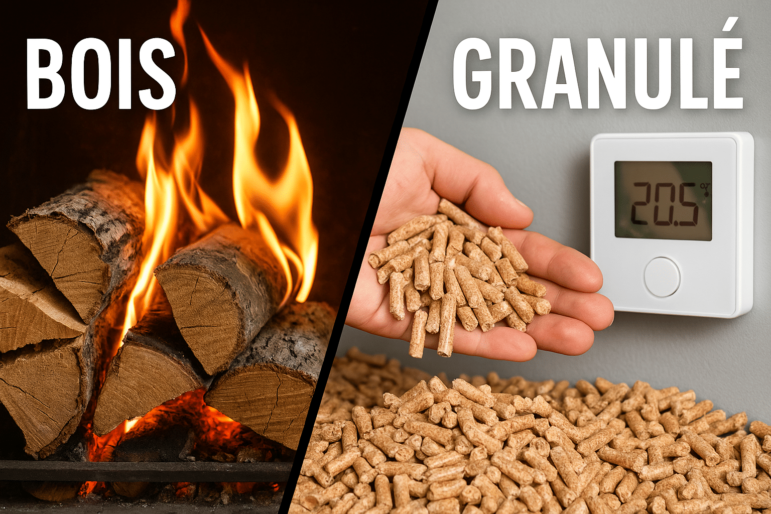 Le duel ultime : bois ou granulé, quel chauffage fait vraiment chuter la facture ?