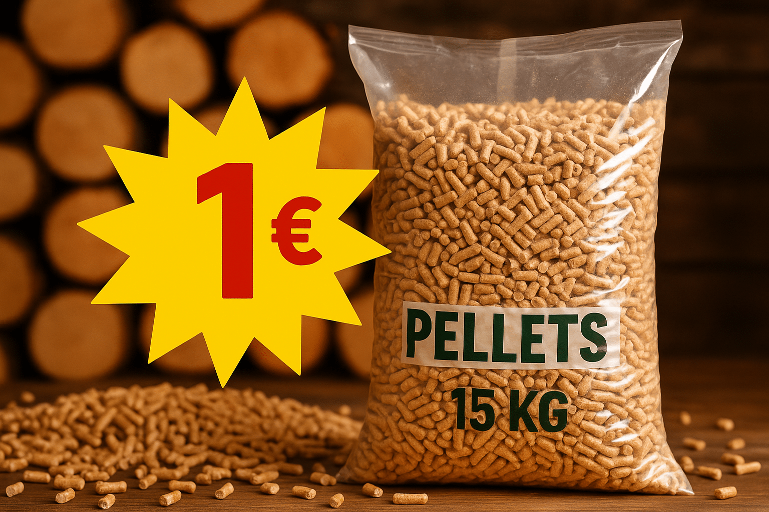 Découvrez le prix choc d’un sac de 15 kg de pellets
