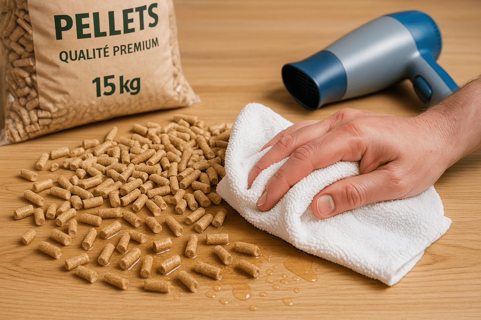 Pellet humide : séchez vos granulés de bois en un temps record pour les utiliser sans attendre