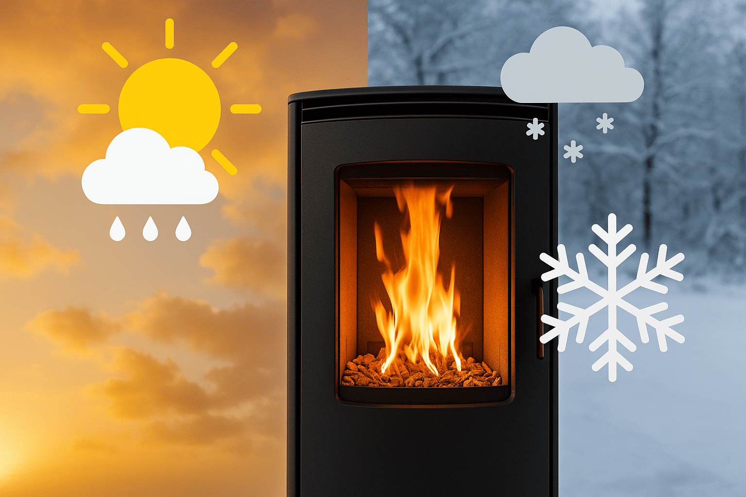 Comment la météo booste ou sabote l’efficacité des poêles à pellets