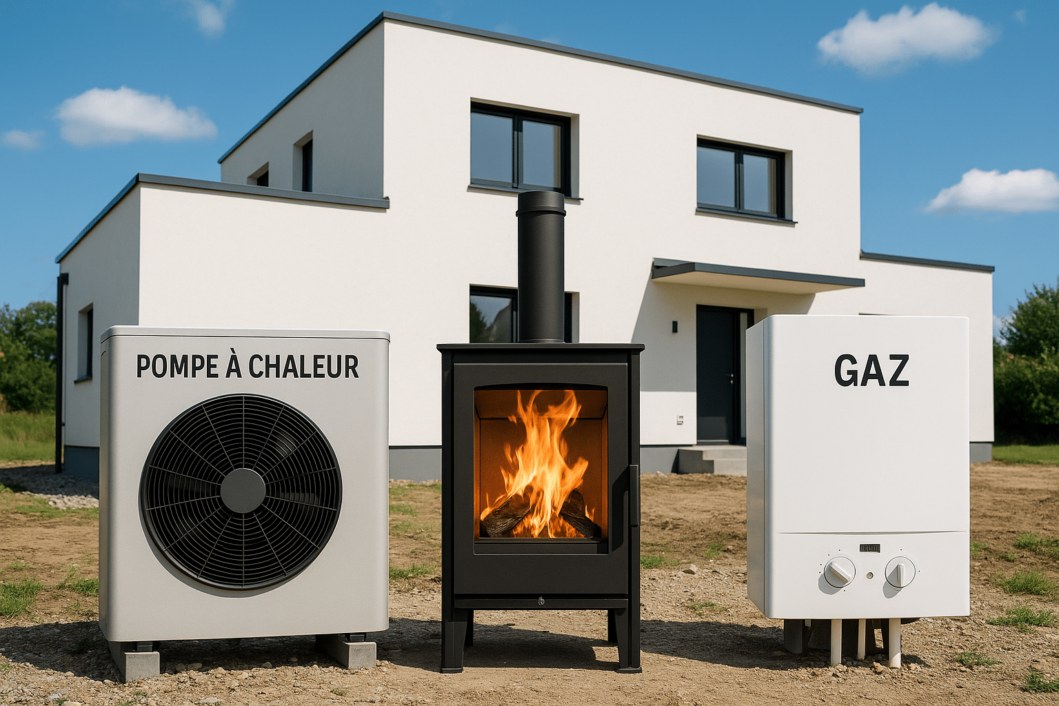 Construction neuve : quel chauffage fait vraiment la différence ? pompe à chaleur, poêle à bois ou gaz ?