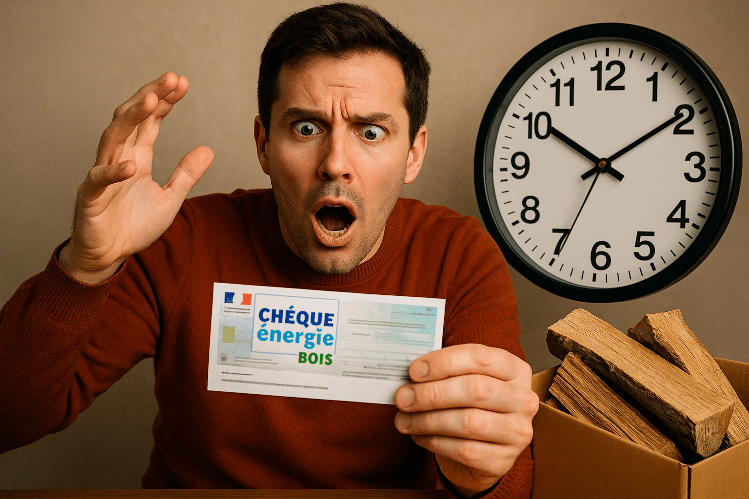 Chèque énergie bois : dépêchez-vous, après la date limite il disparaît définitivement