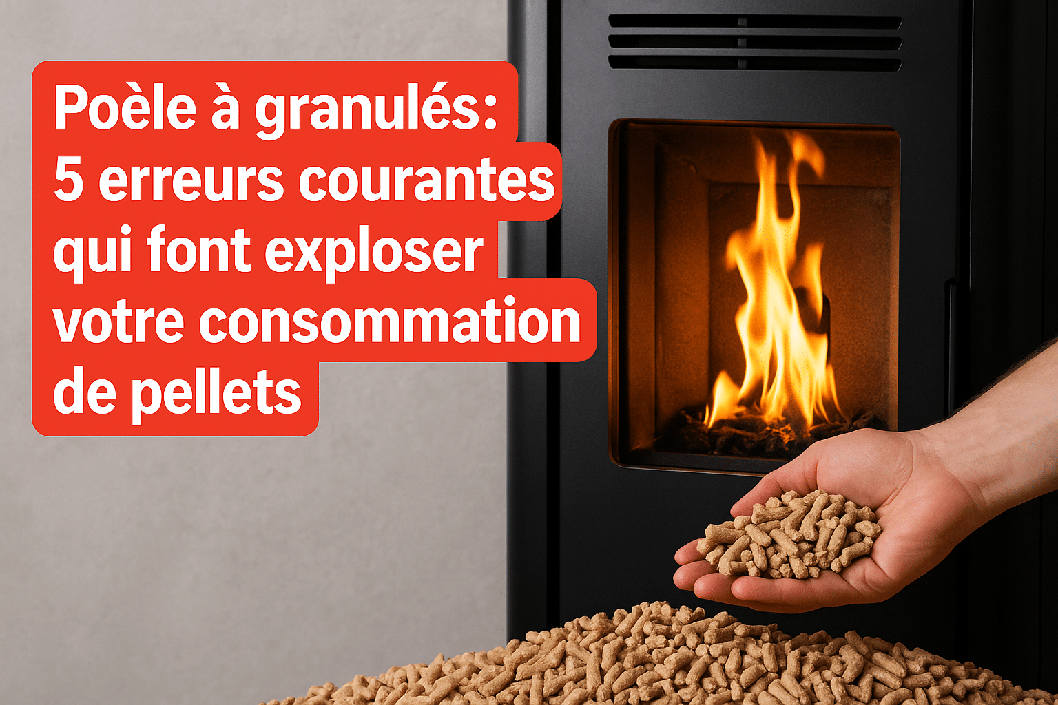 Poêle à granulés : 5 erreurs courantes qui font exploser votre consommation de pellets